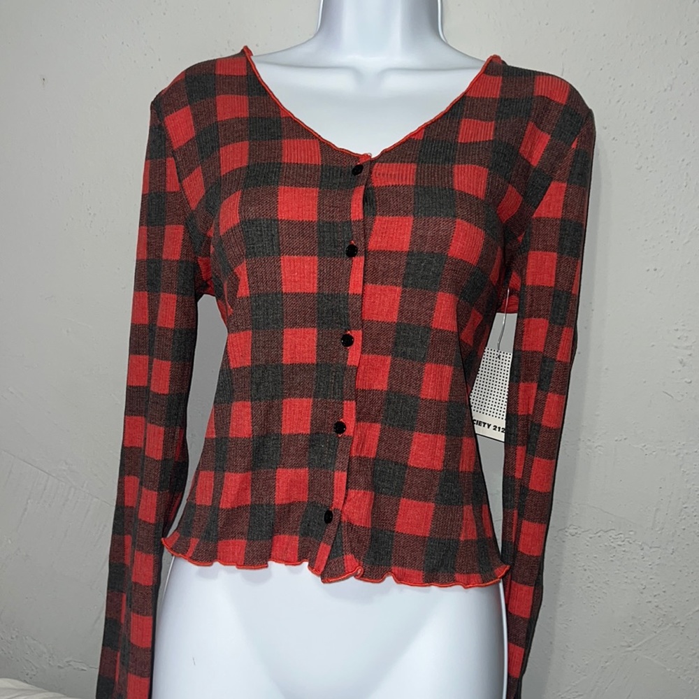 Buffalo plaid black red combo